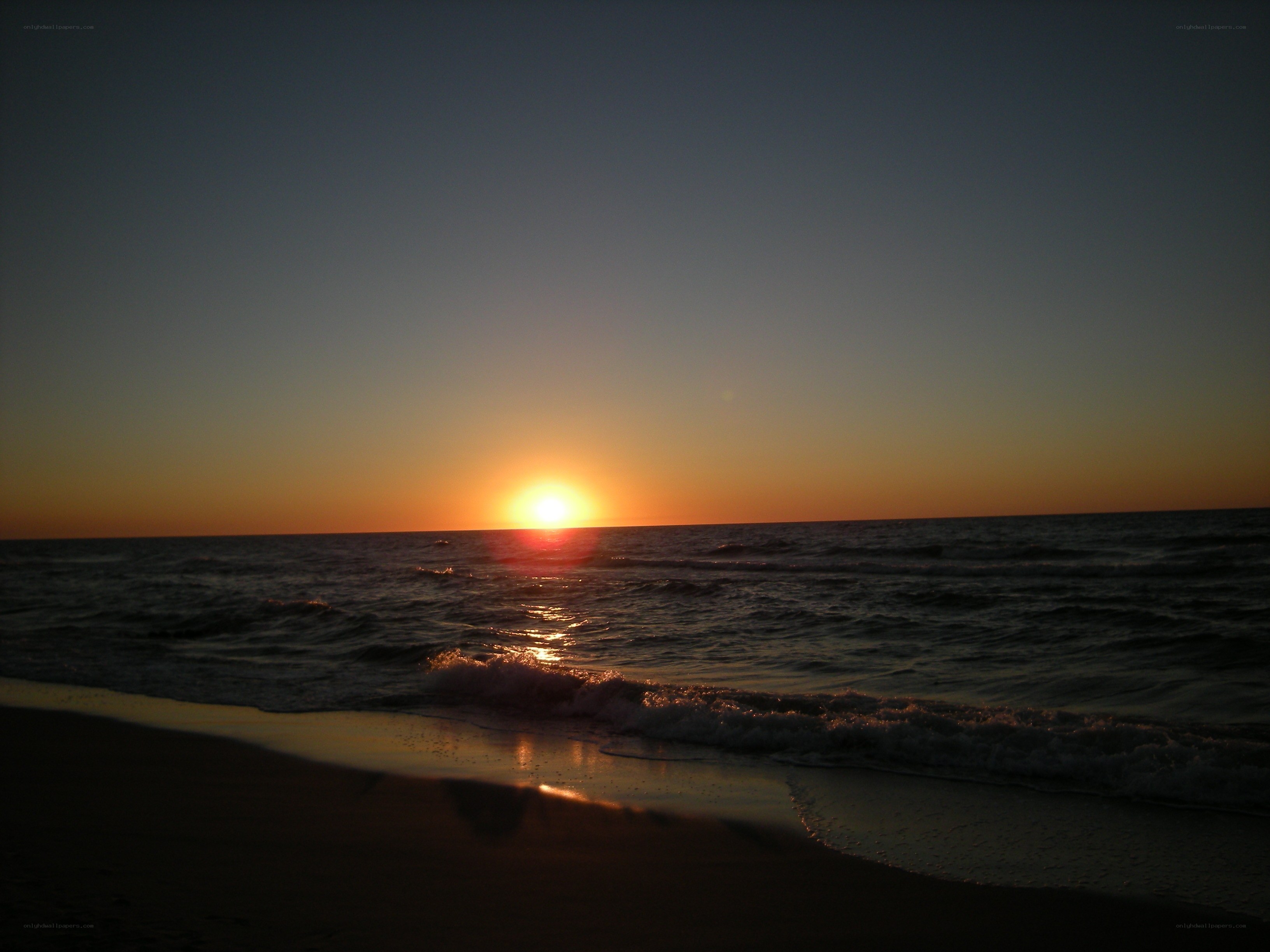 sunset at the beach