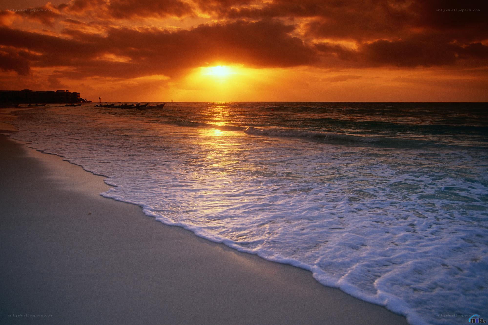 Sunset at the beach