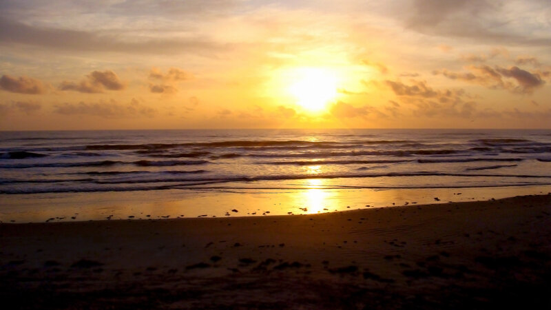 sunset at the beach