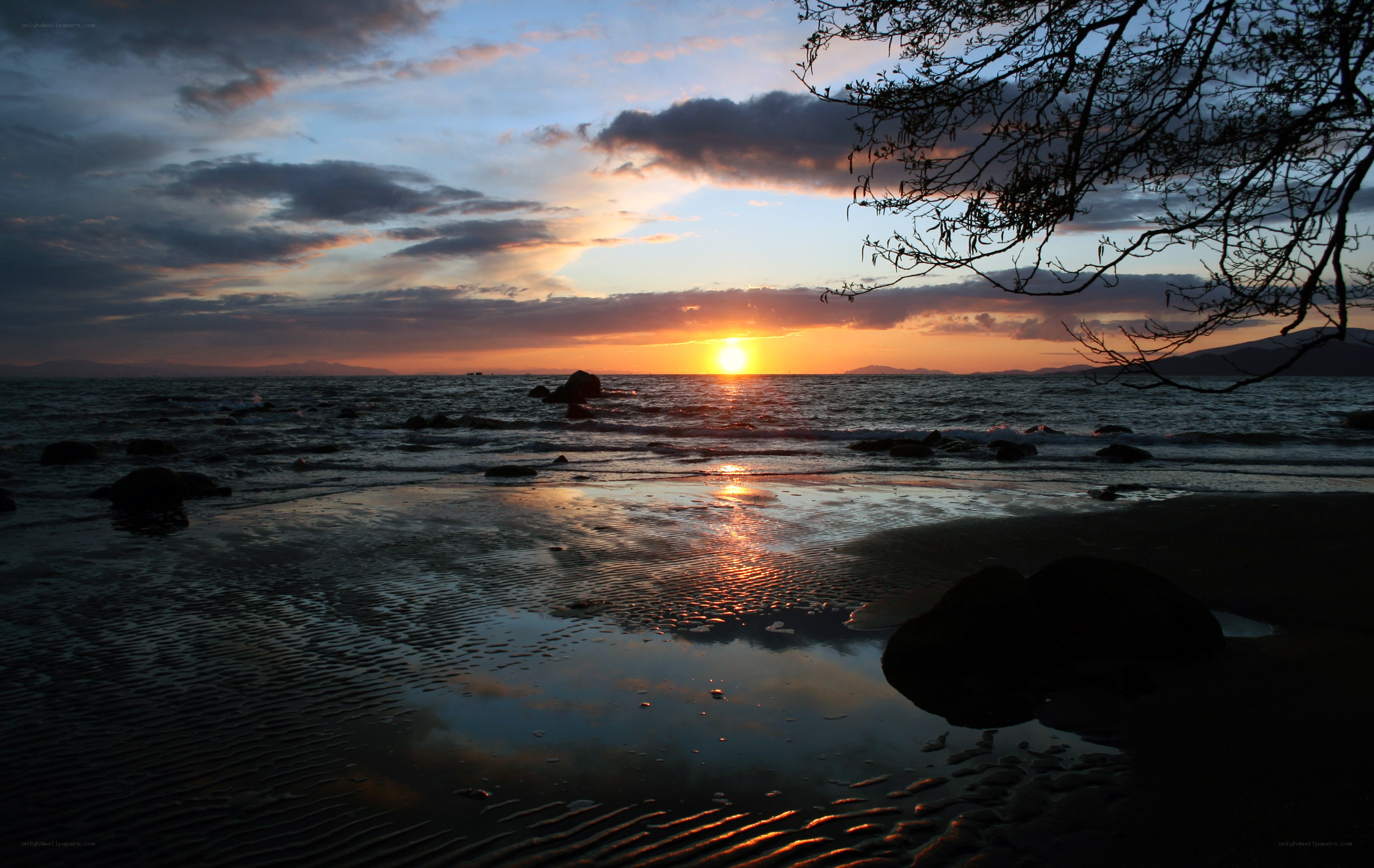 Sunset at the beach