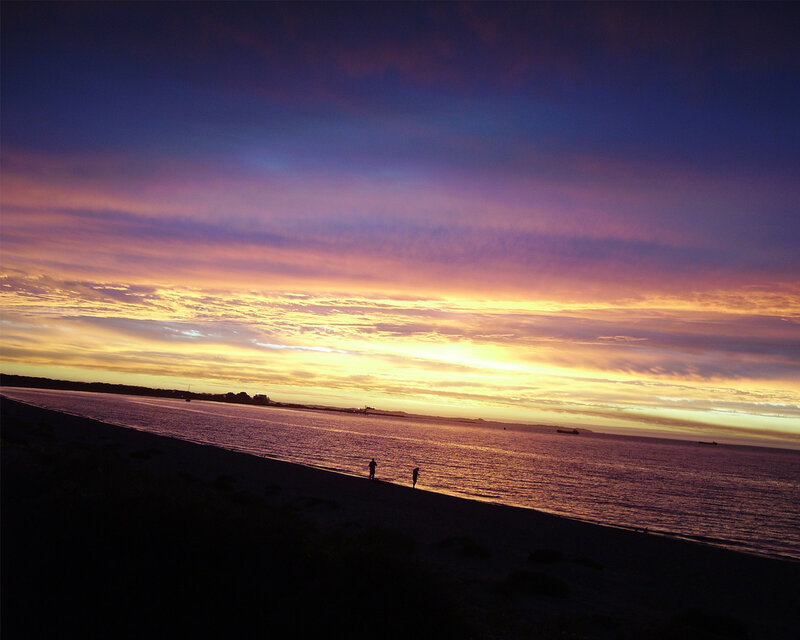 sunset at the beach