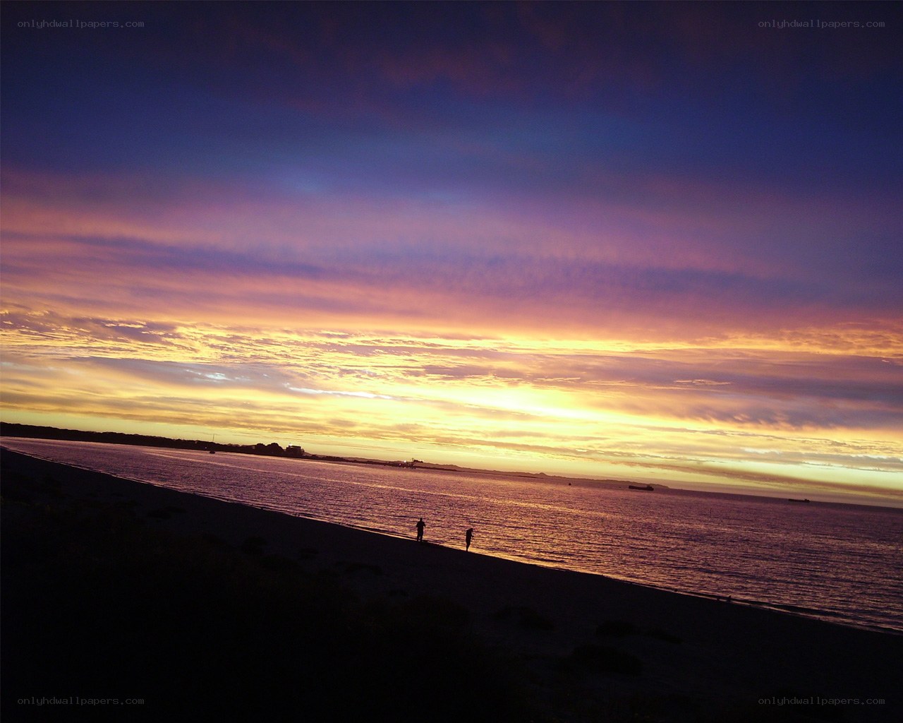 sunset at the beach
