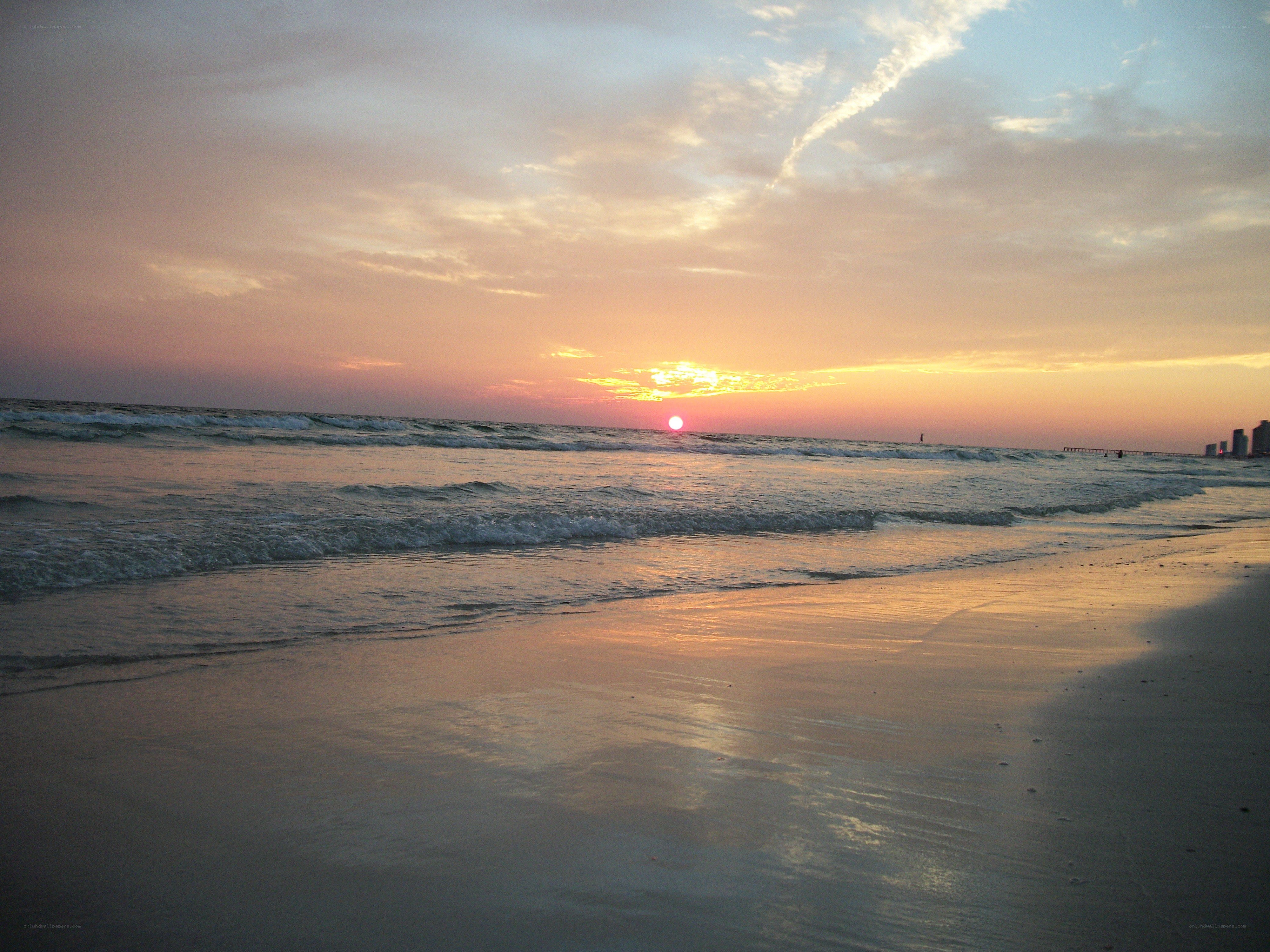 sunset at the beach