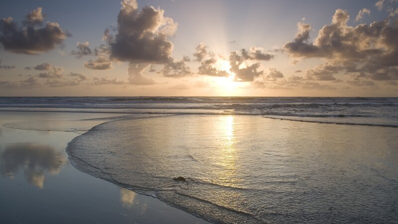 Sunset at the beach