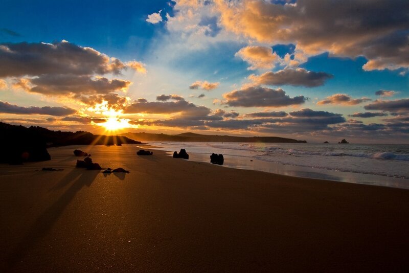 Sunset at the beach