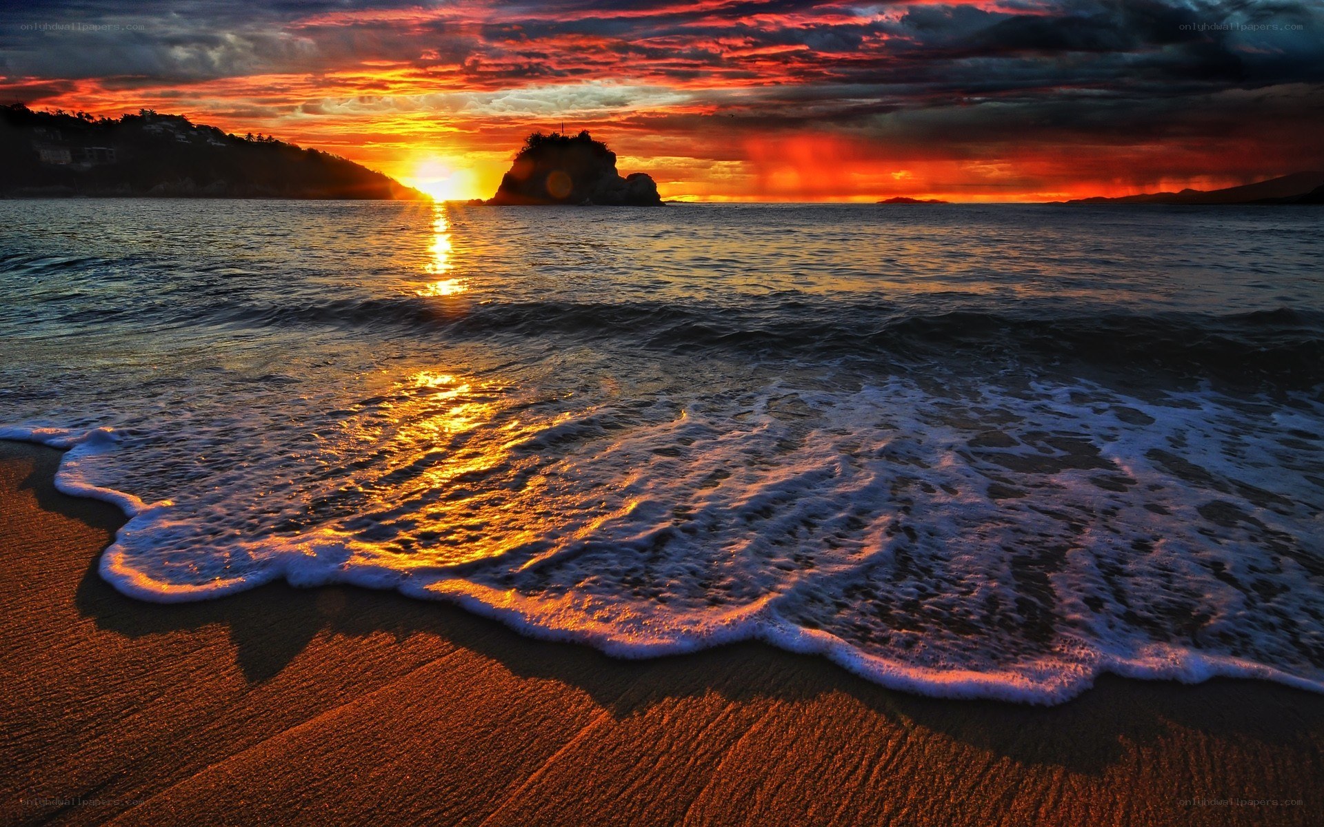 Sunset at the beach