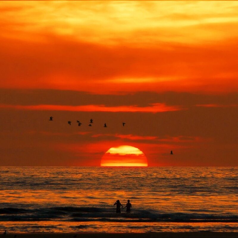 Sunset at the beach