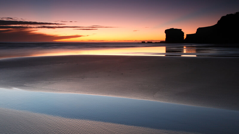 sunset at the beach