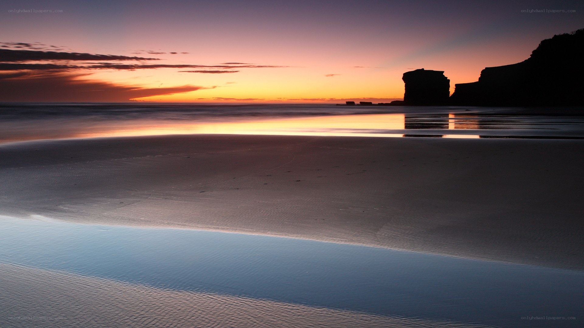 sunset at the beach