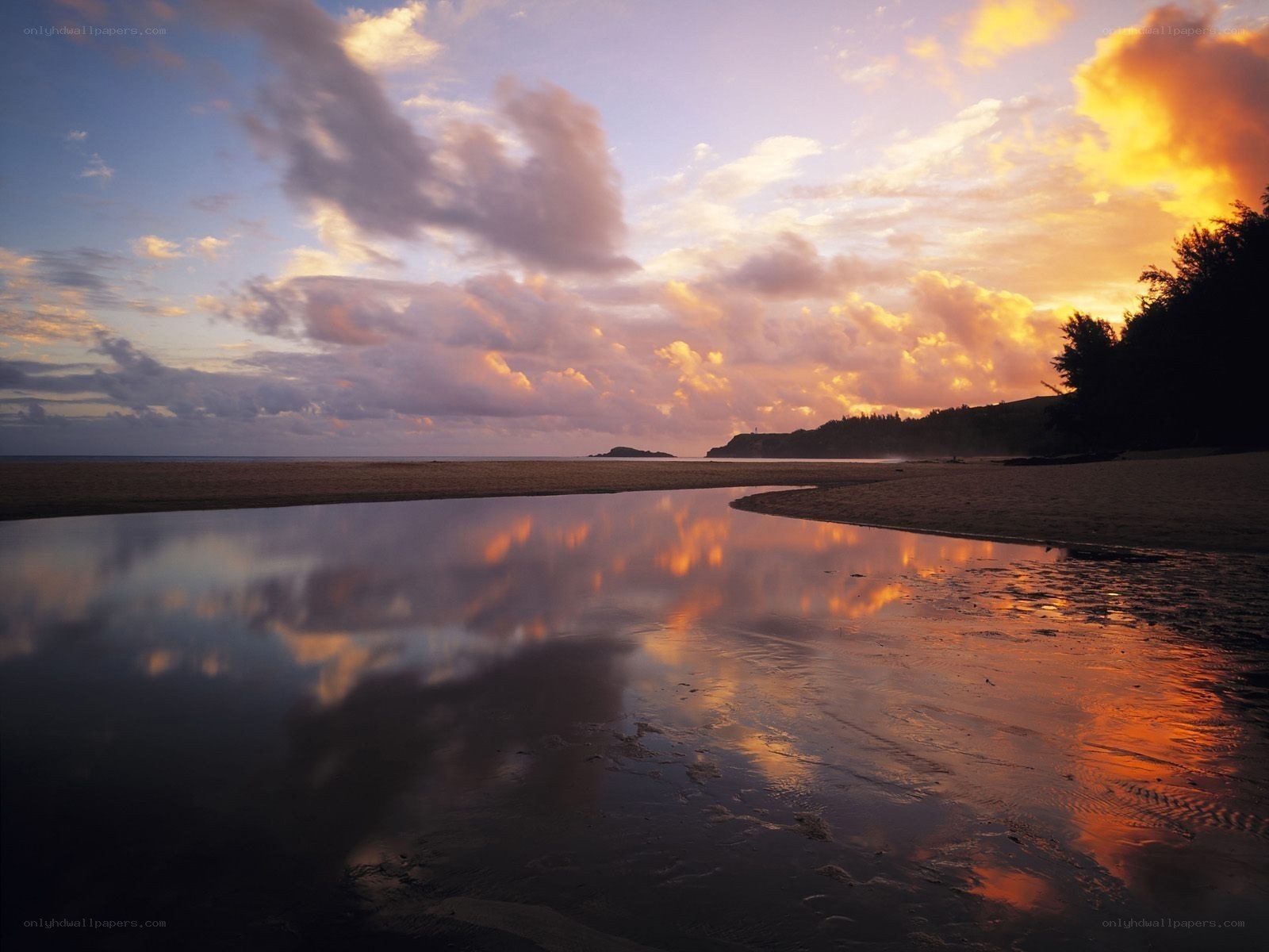 sunset at the beach