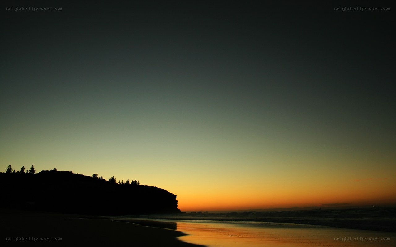 sunset at the beach