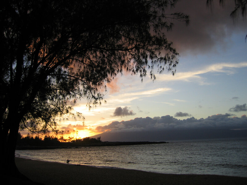 sunset at the beach