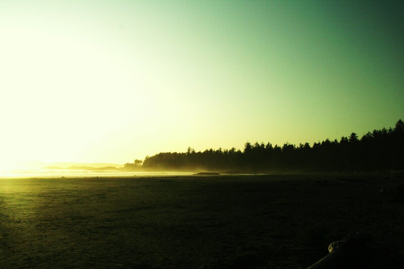 sunset at the beach