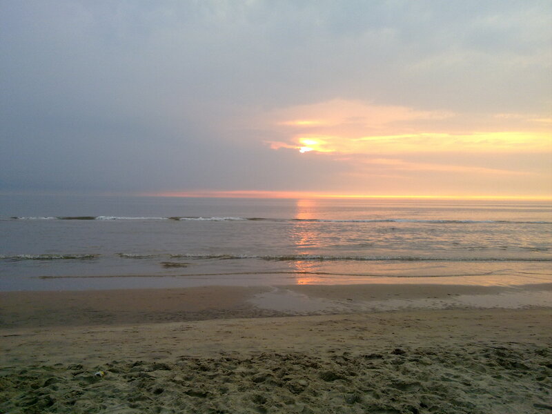 sunset at the beach