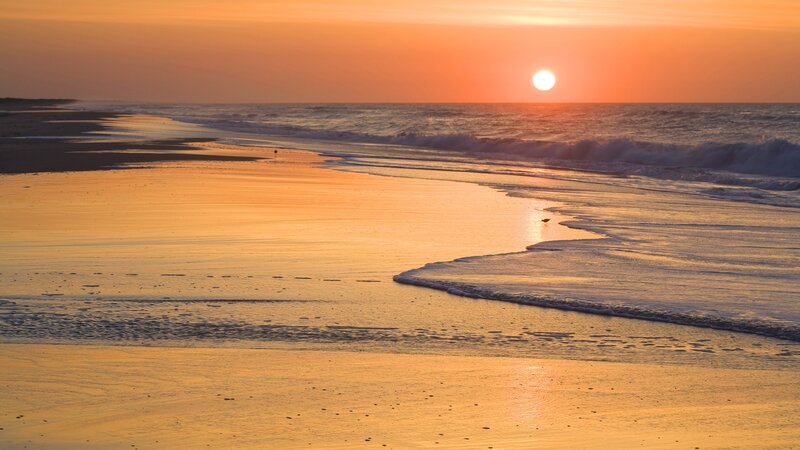 sunset at the beach