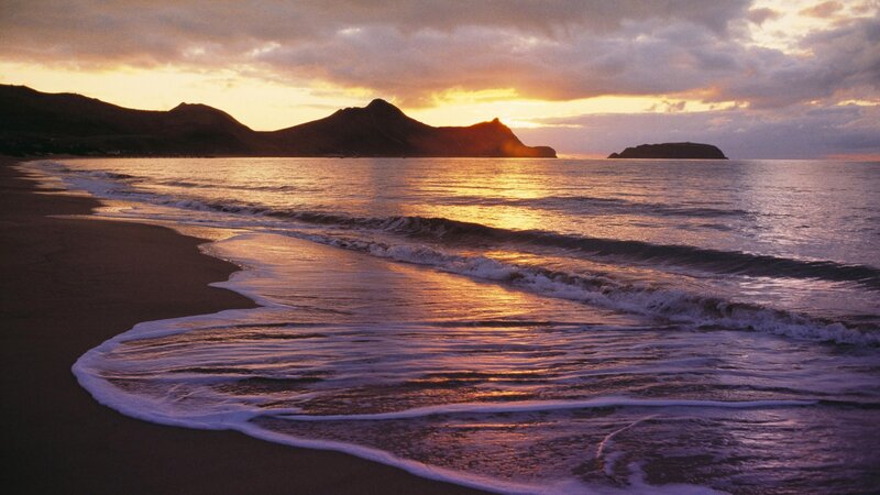 sunset at the beach