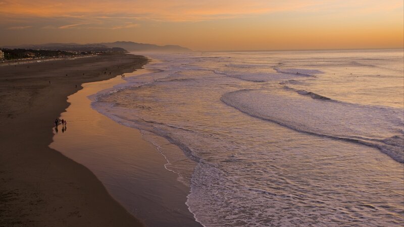 sunset at the beach