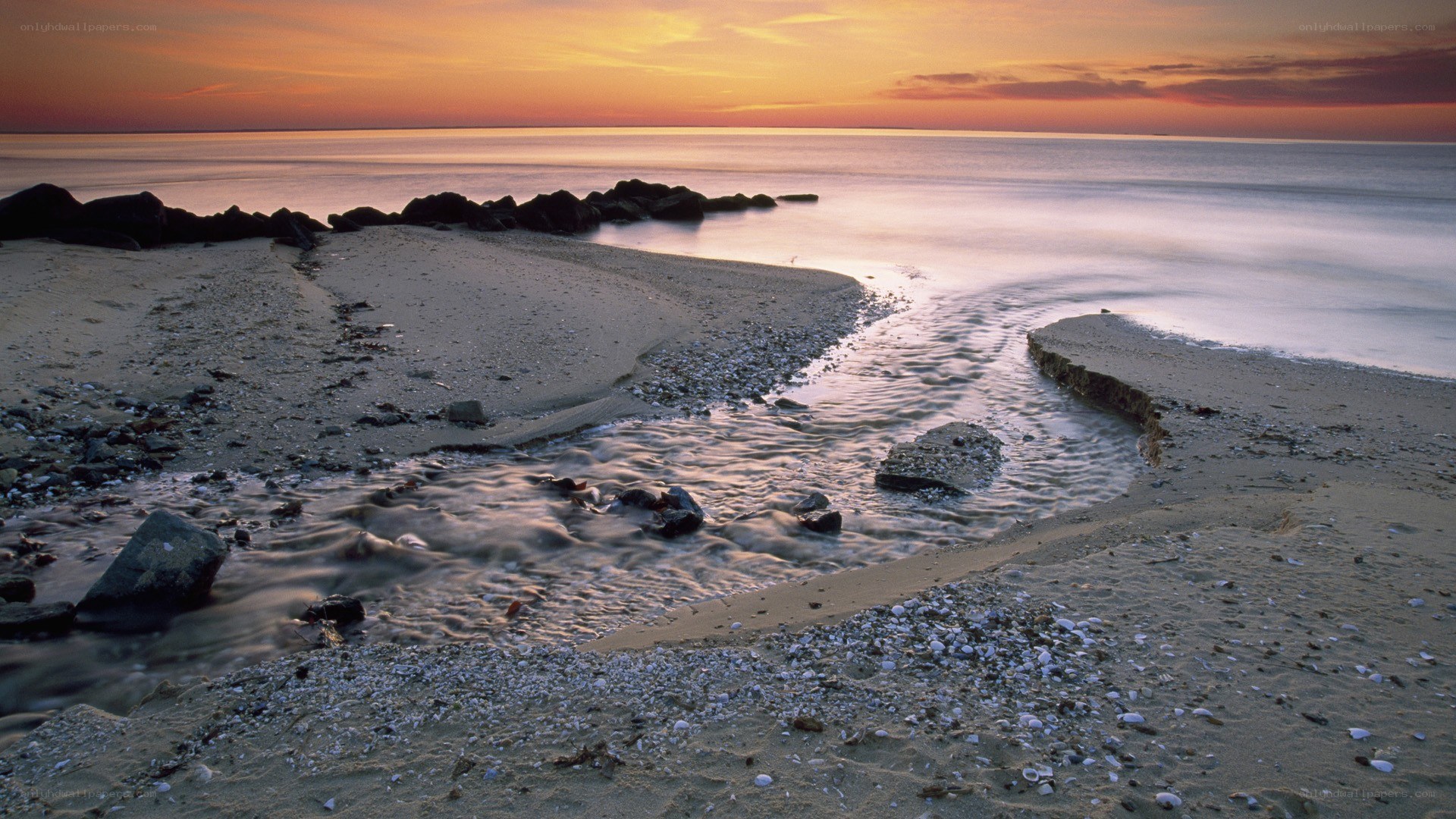 sunset at the beach