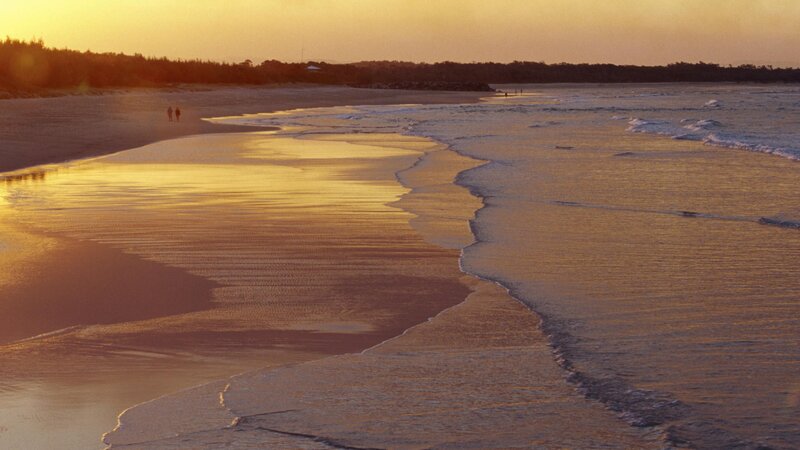 sunset at the beach
