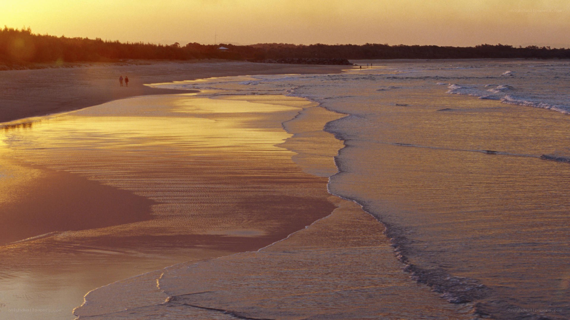 sunset at the beach