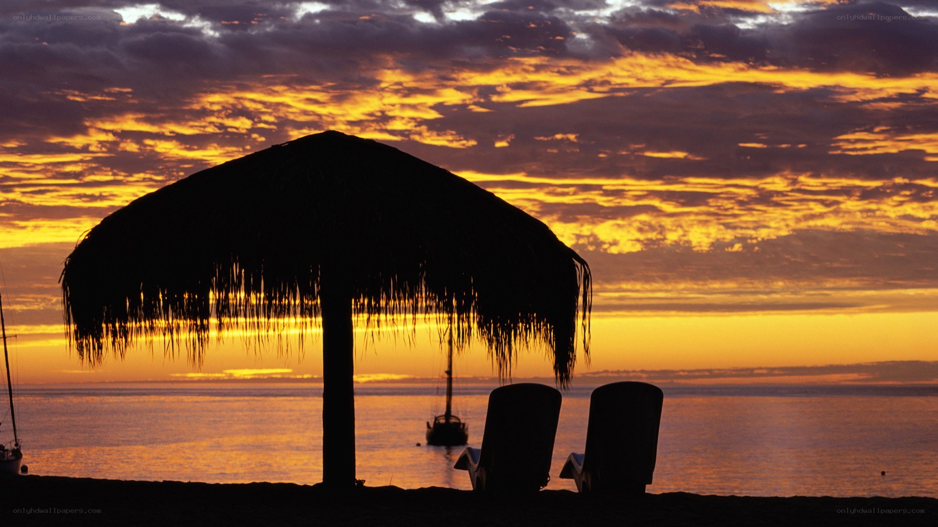 sunset at the beach