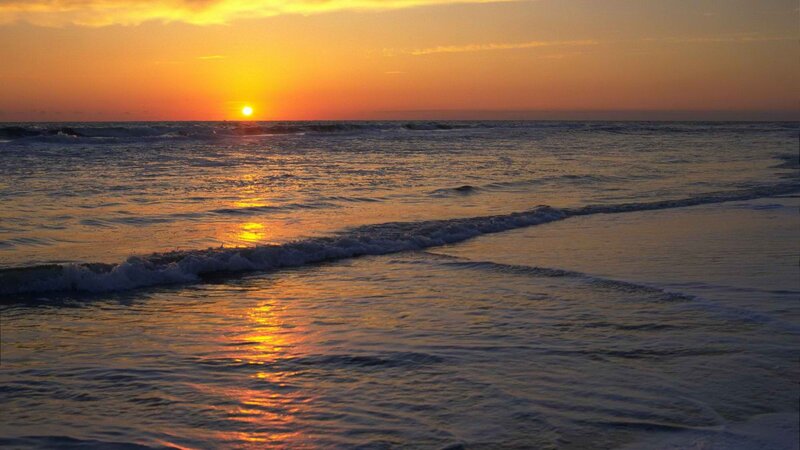 sunset at the beach