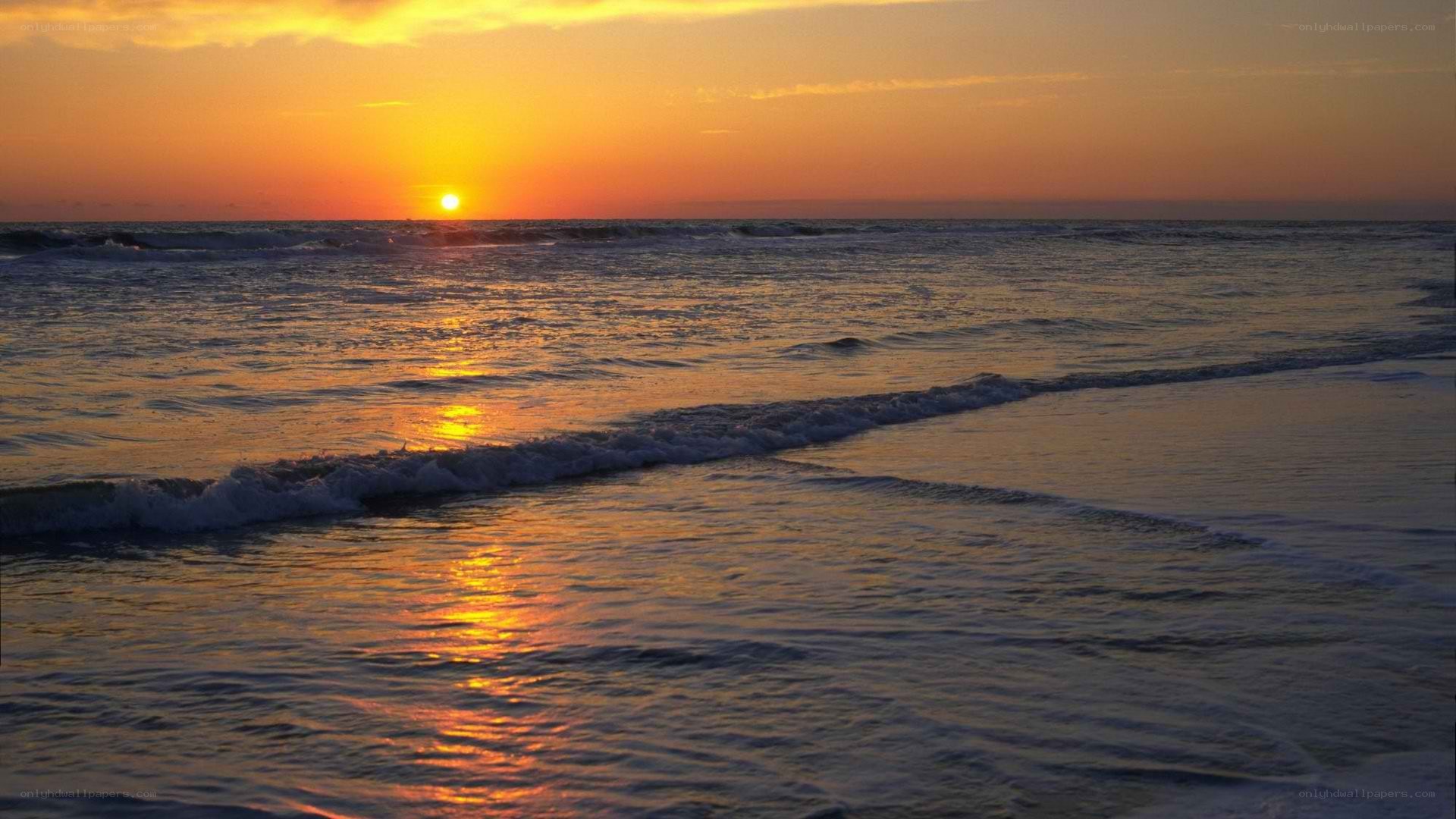sunset at the beach