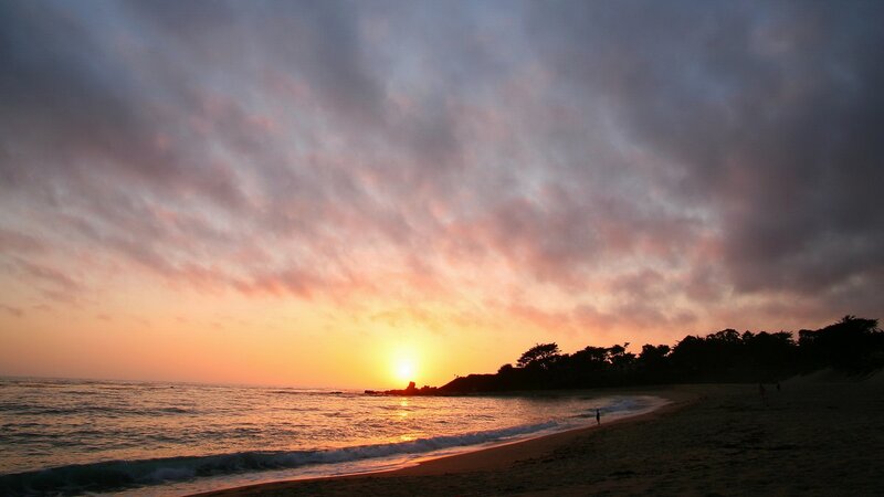 sunset at the beach