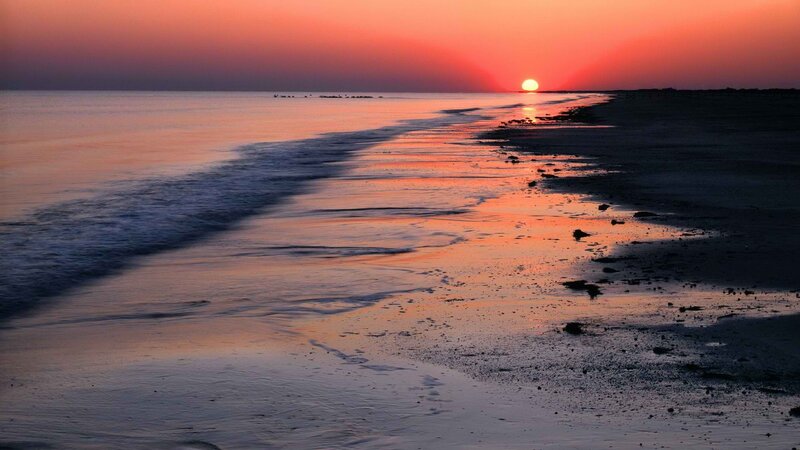 sunset at the beach