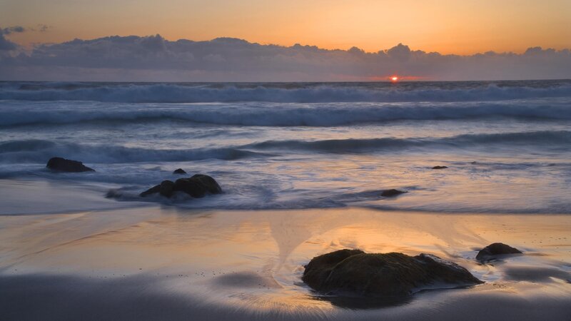 Sunset at the beach