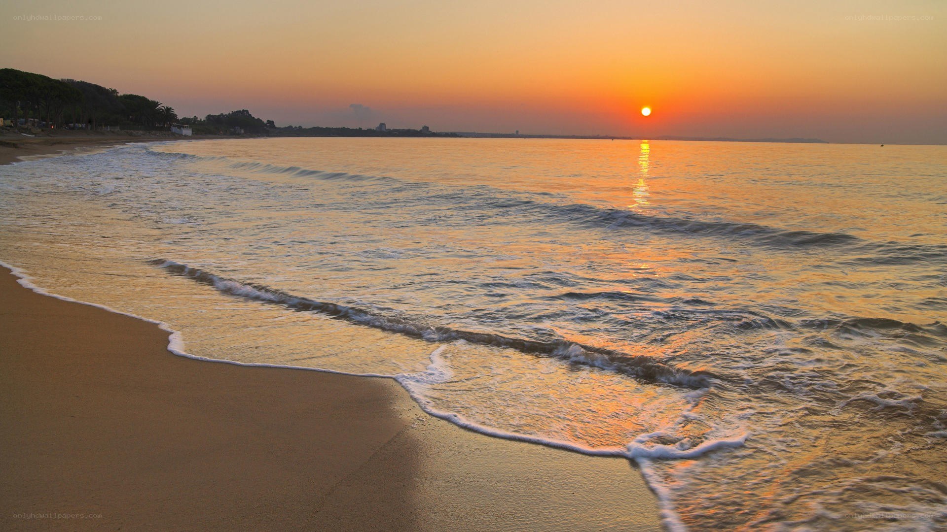 sunset at the beach