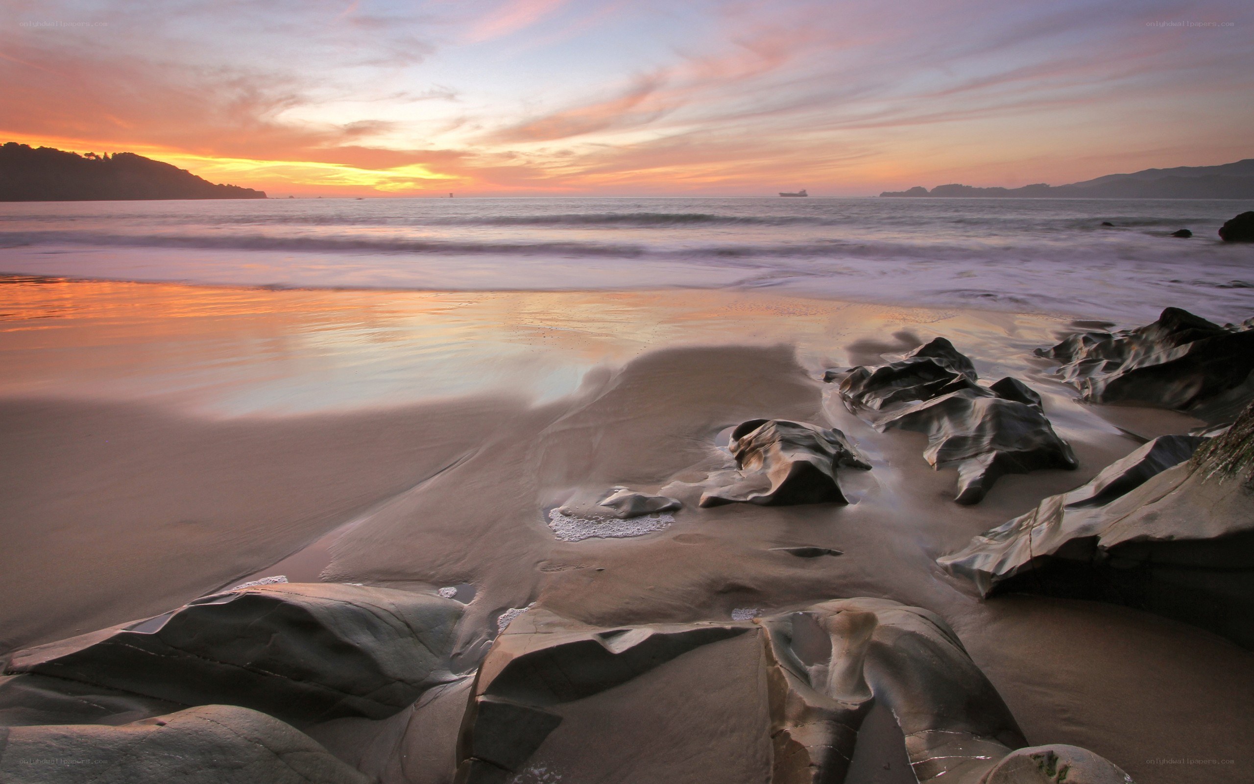 sunset at the beach