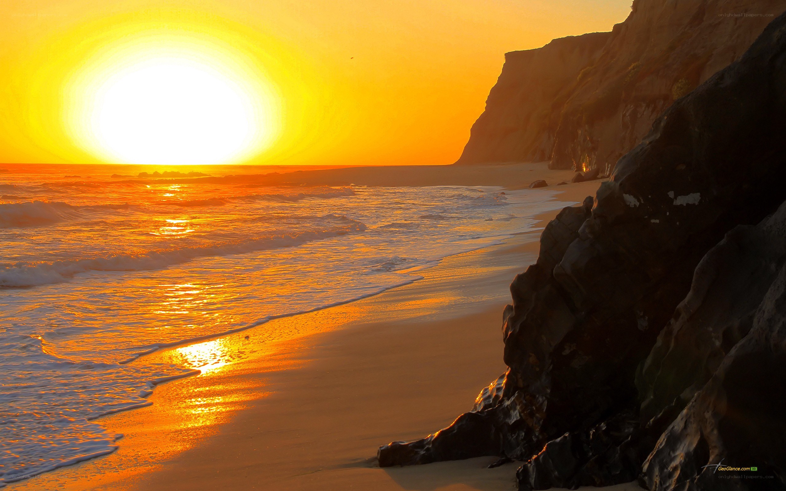 Sunset at the beach