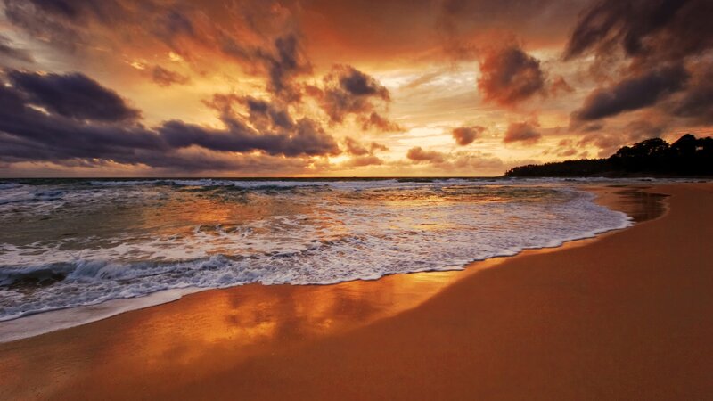 Sunset at the beach