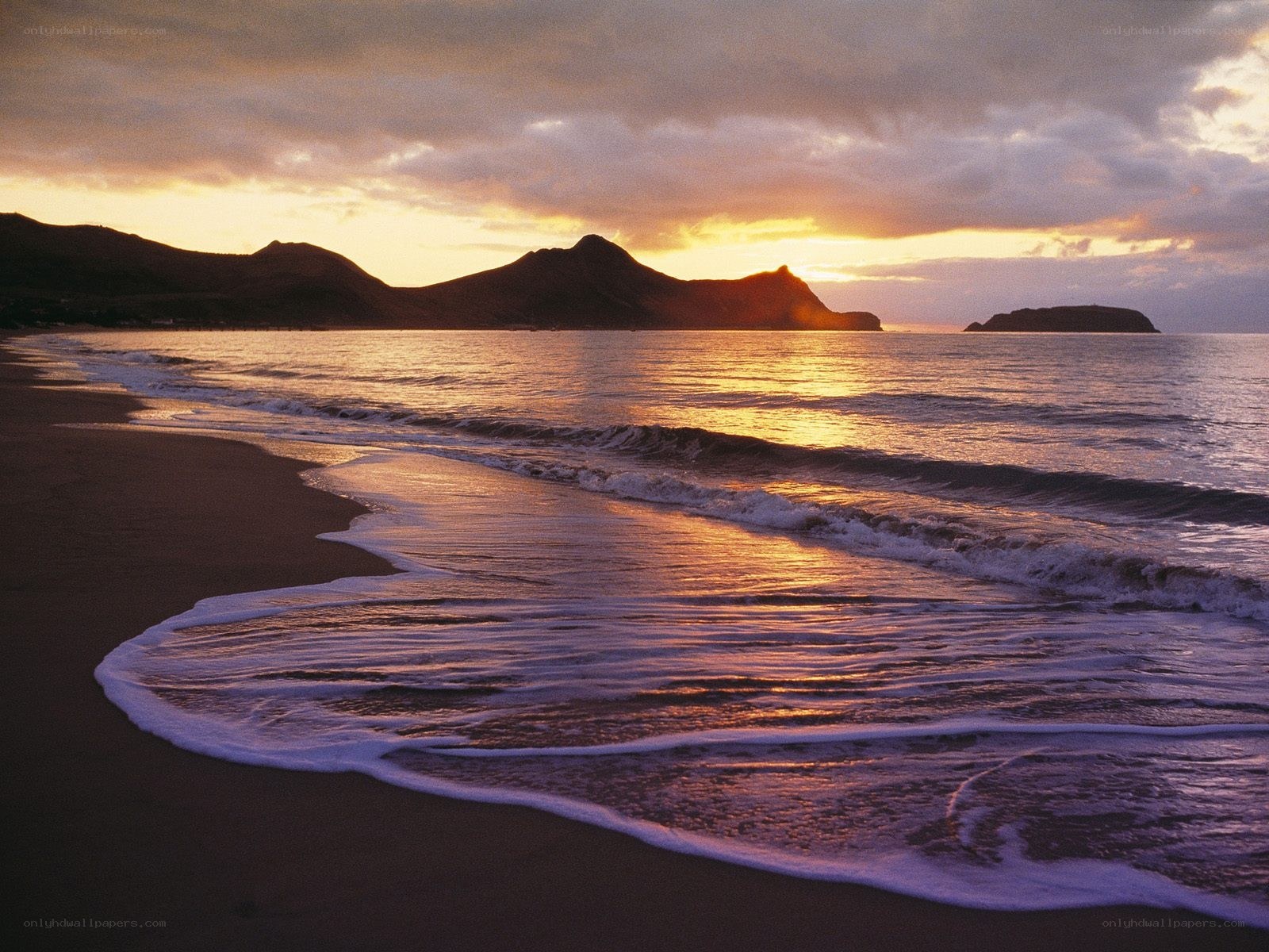 sunset at the beach