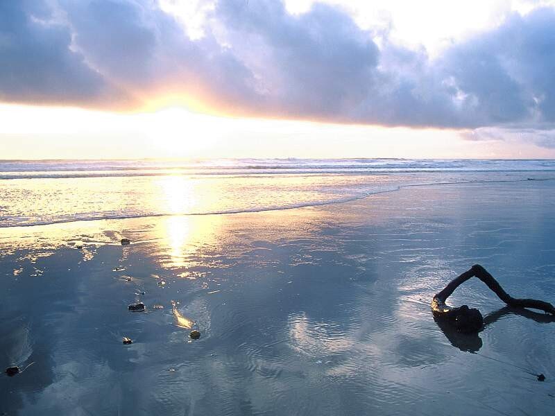 sunset at the beach