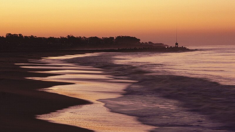sunset at the beach