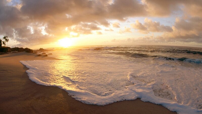 sunset at the beach
