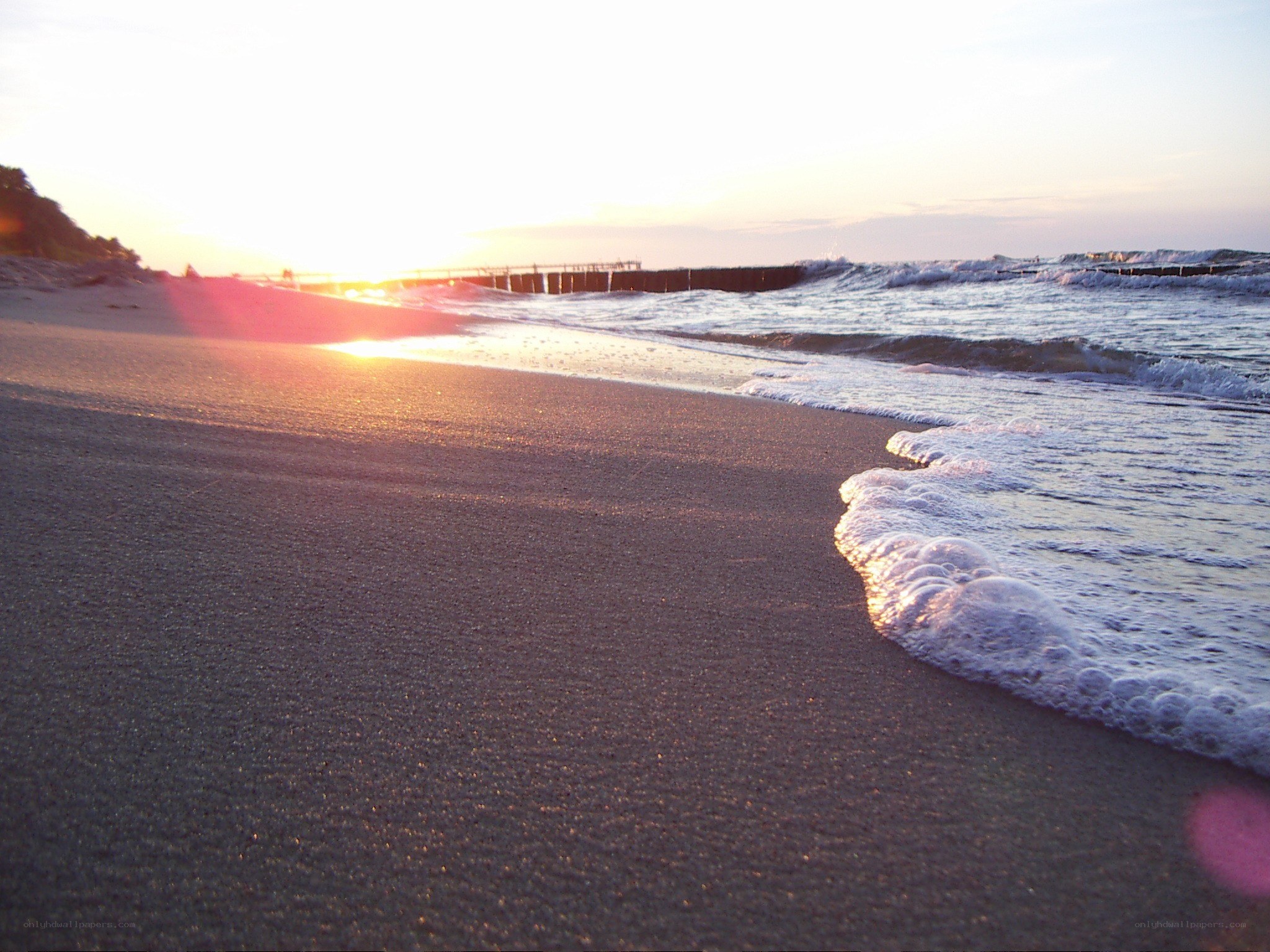 sunset at the beach