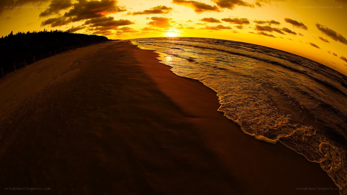 sunset at the beach