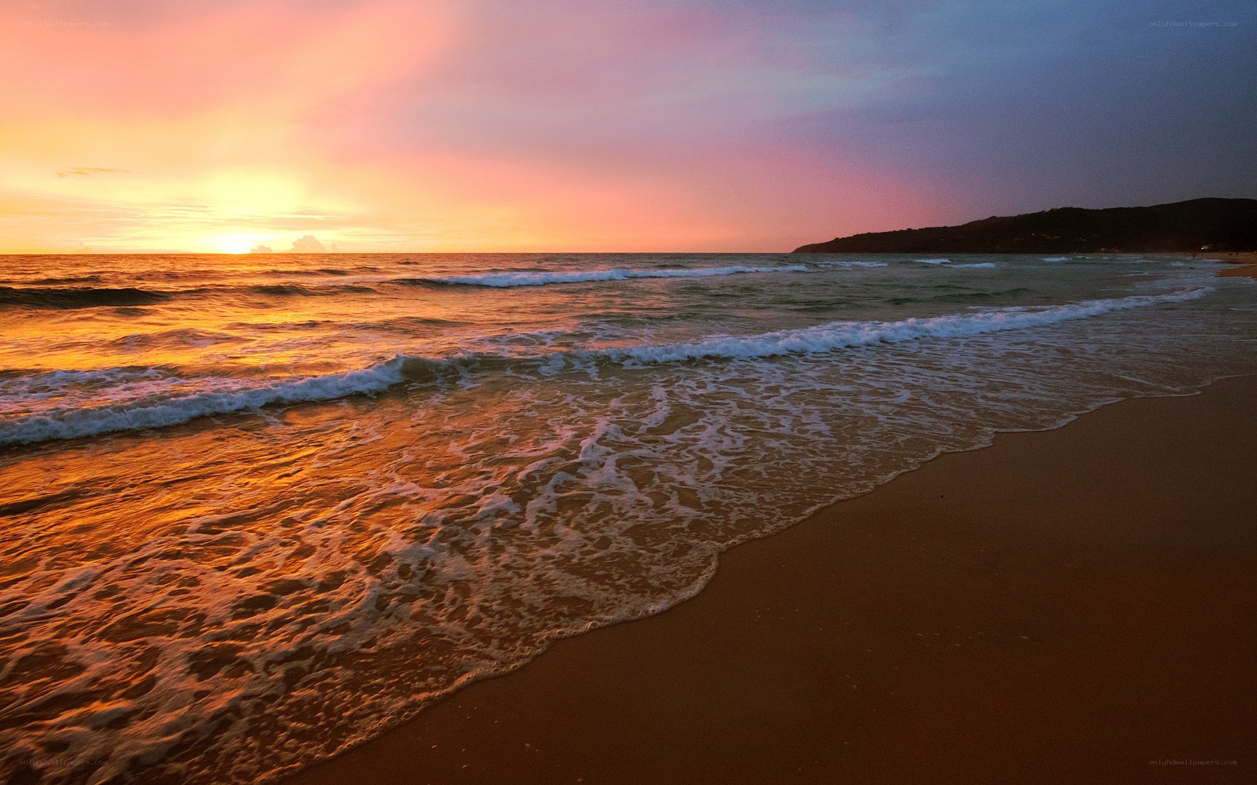 sunset at the beach