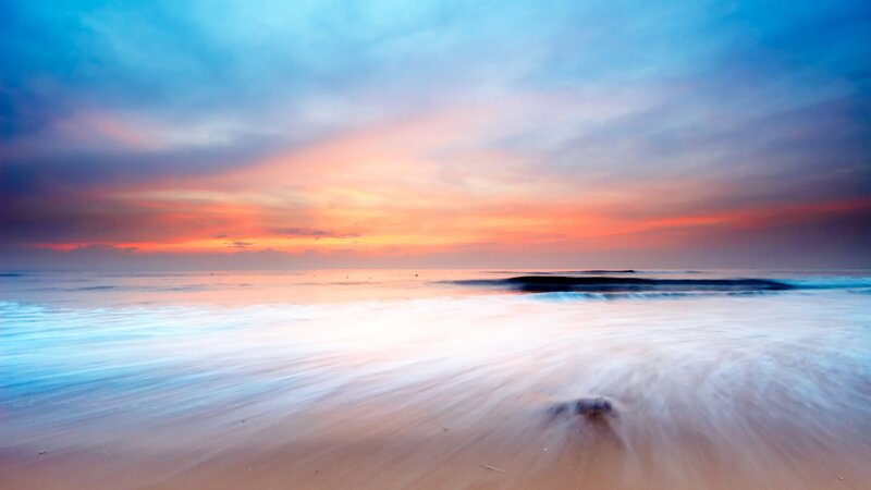 sunset at the beach
