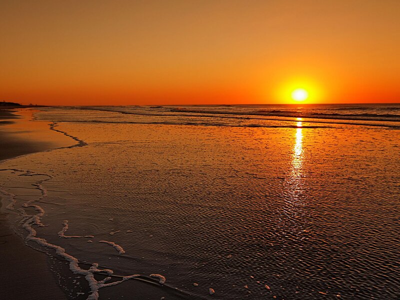 sunset at the beach