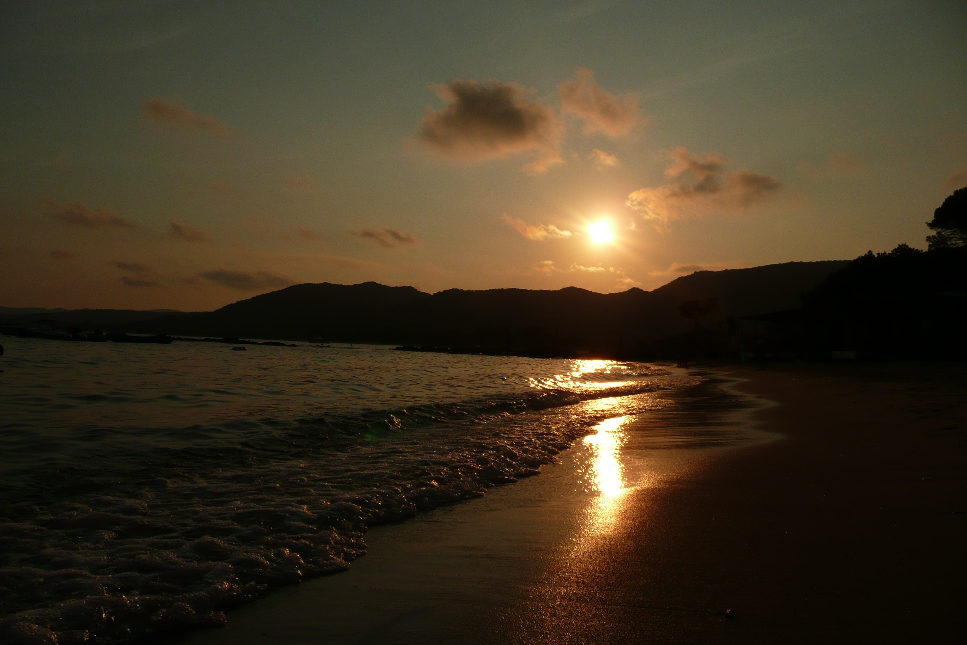 sunset at the beach
