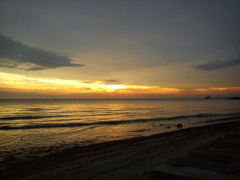 sunset at the beach