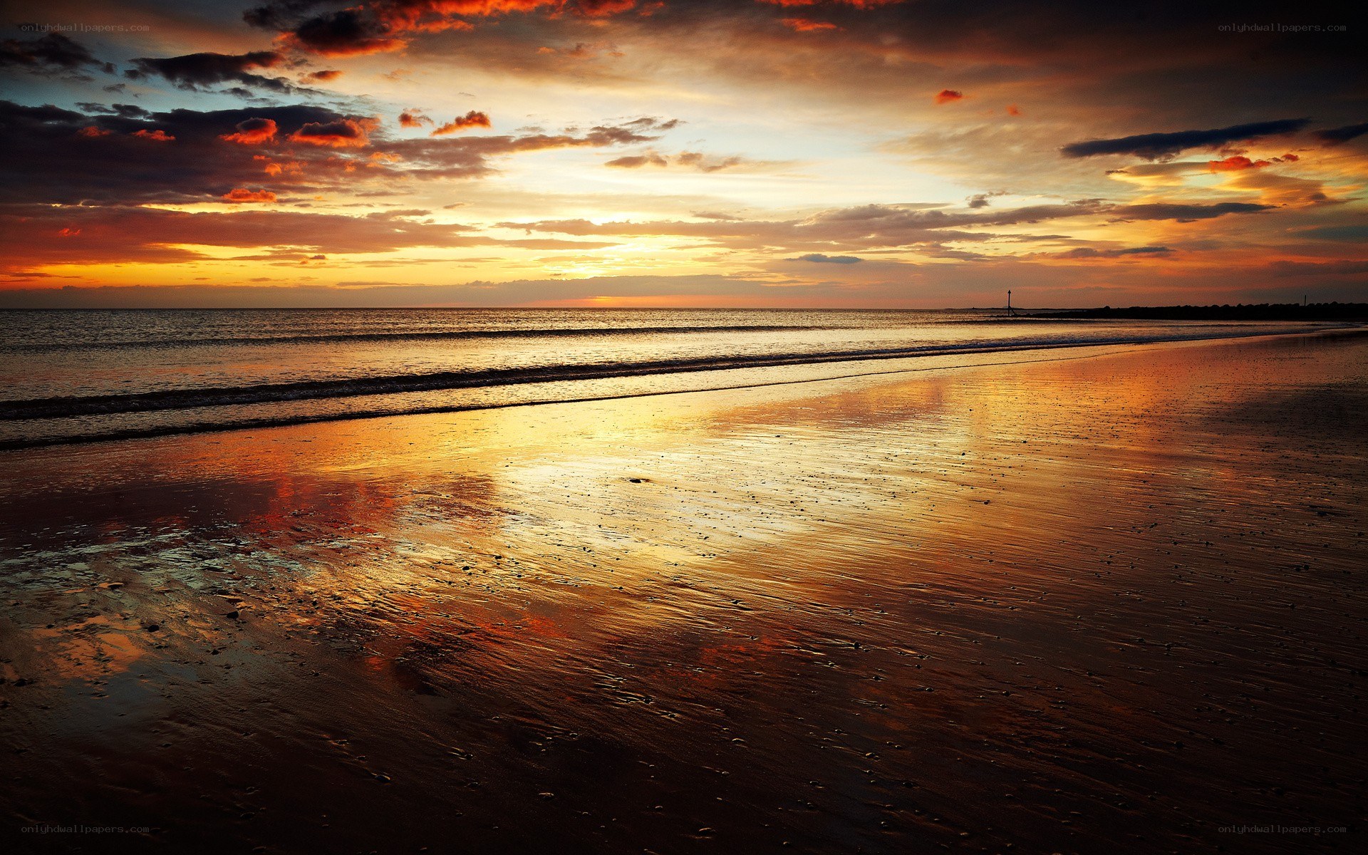 sunset at the beach