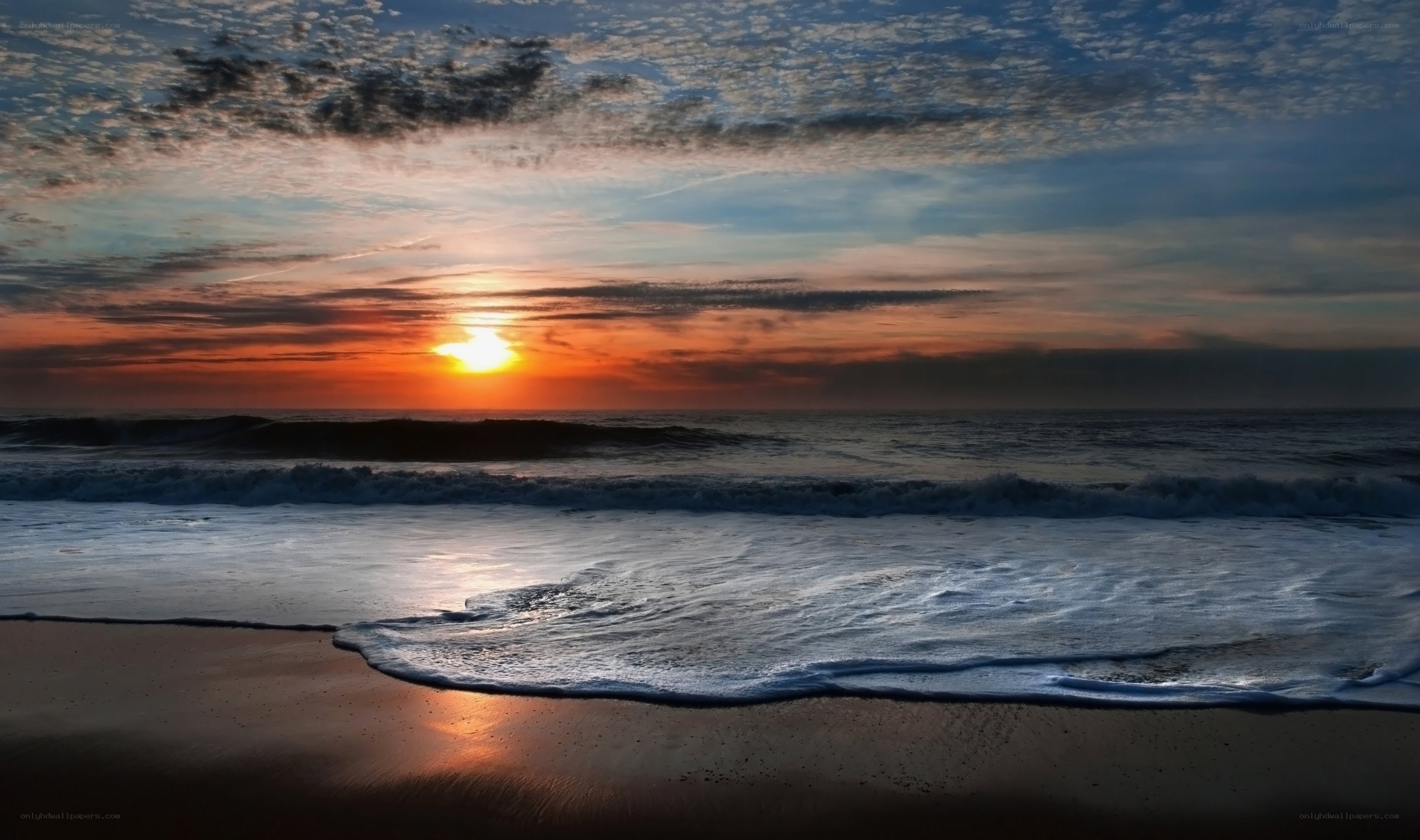 sunset at the beach