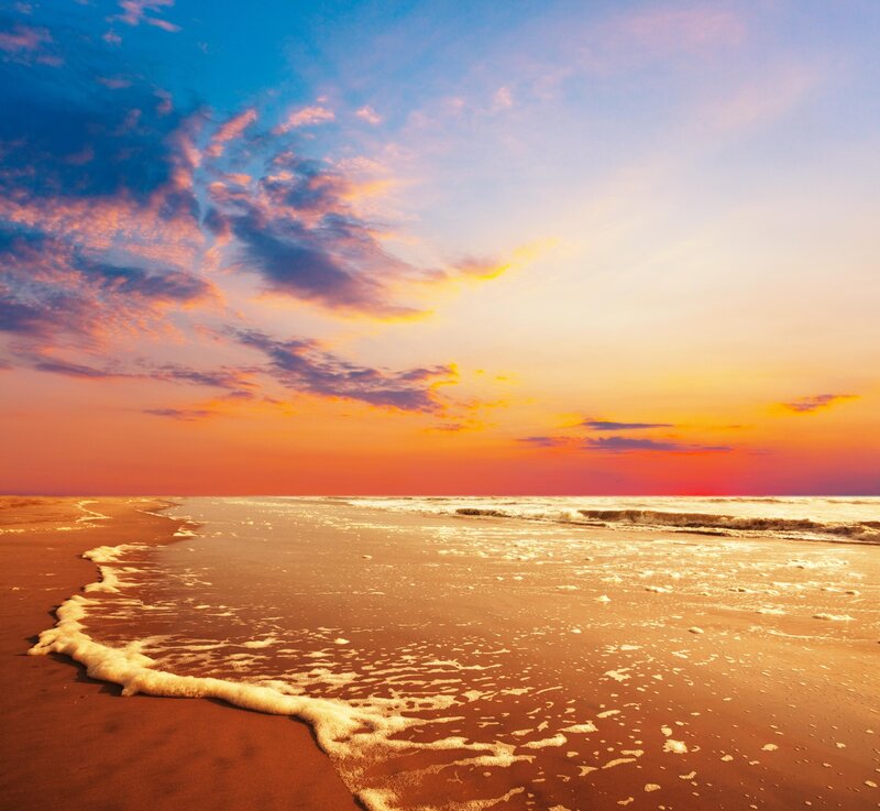 sunset at the beach