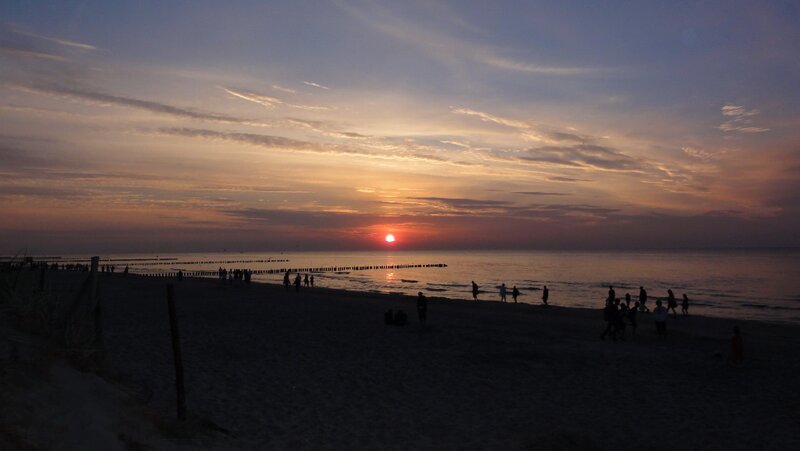 sunset at the beach