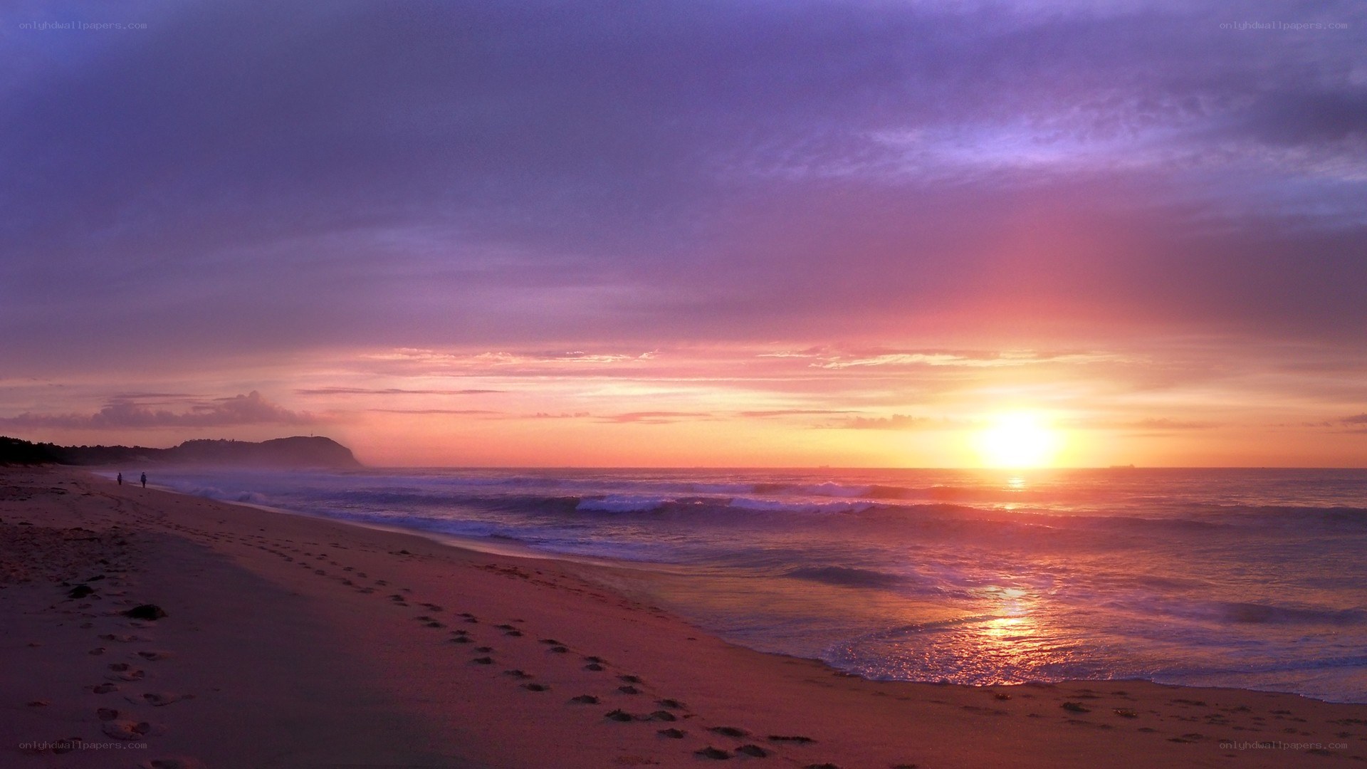 sunset at the beach